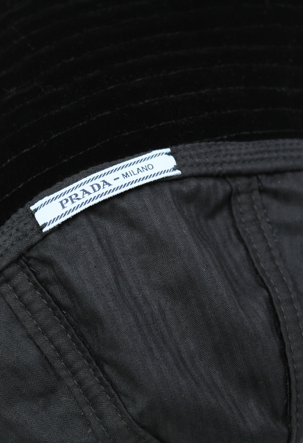 PRADA FW 2016 VELVET SAILOR HAT