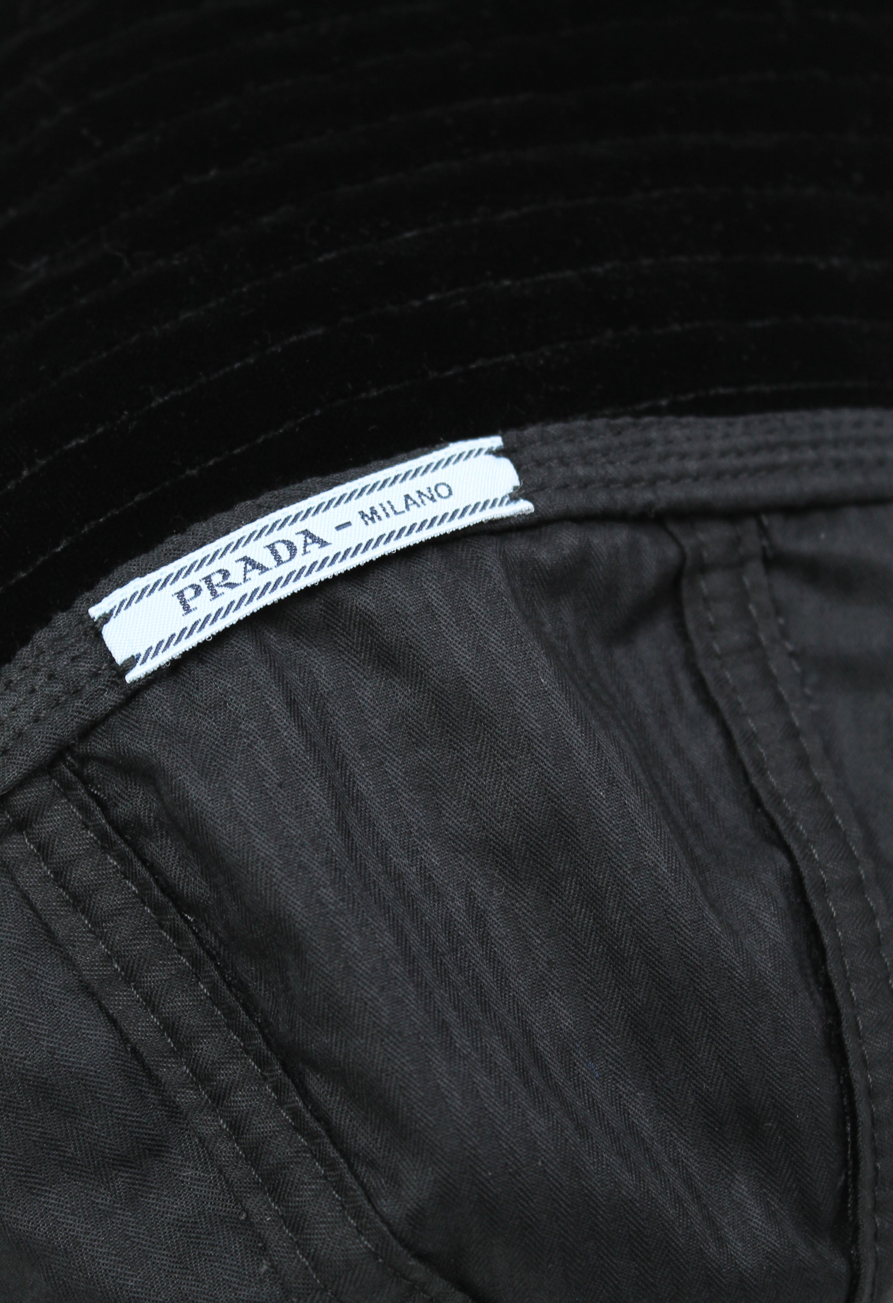 PRADA FW 2016 VELVET SAILOR HAT