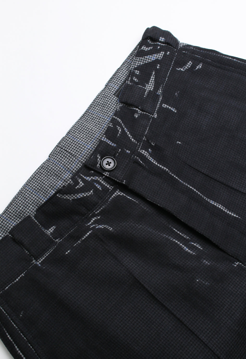 PRADA FW 2018 OVERDYED WOOL TROUSERS