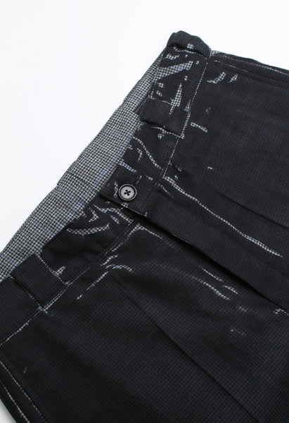 PRADA FW 2018 OVERDYED WOOL TROUSERS
