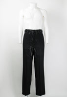 PRADA FW 2018 OVERDYED WOOL TROUSERS