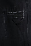 PRADA FW 2018 OVERDYED WOOL TROUSERS