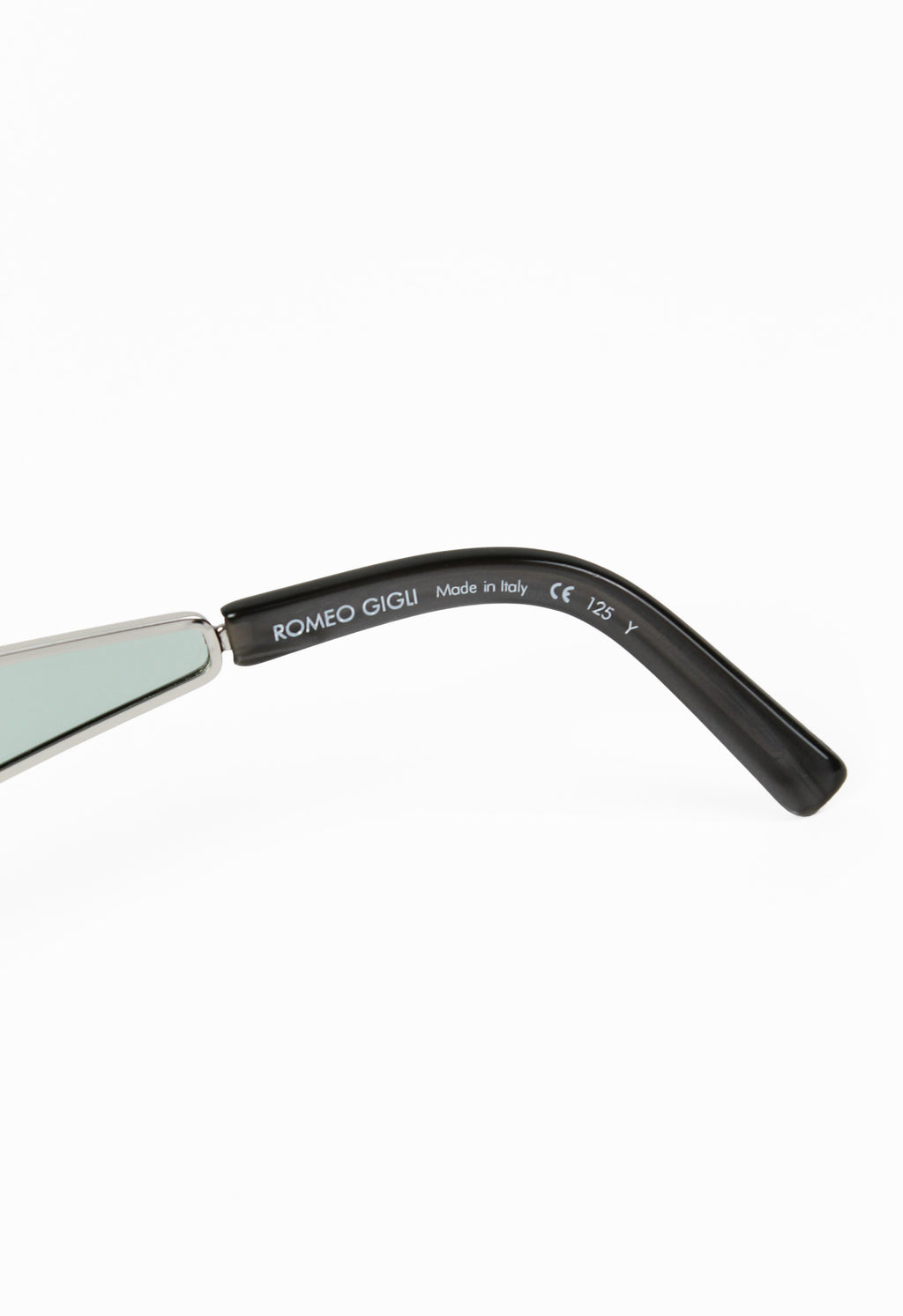 ROMEO GIGLI 1990'S XL EXTENDED LENS GREEN SUNGLASSES