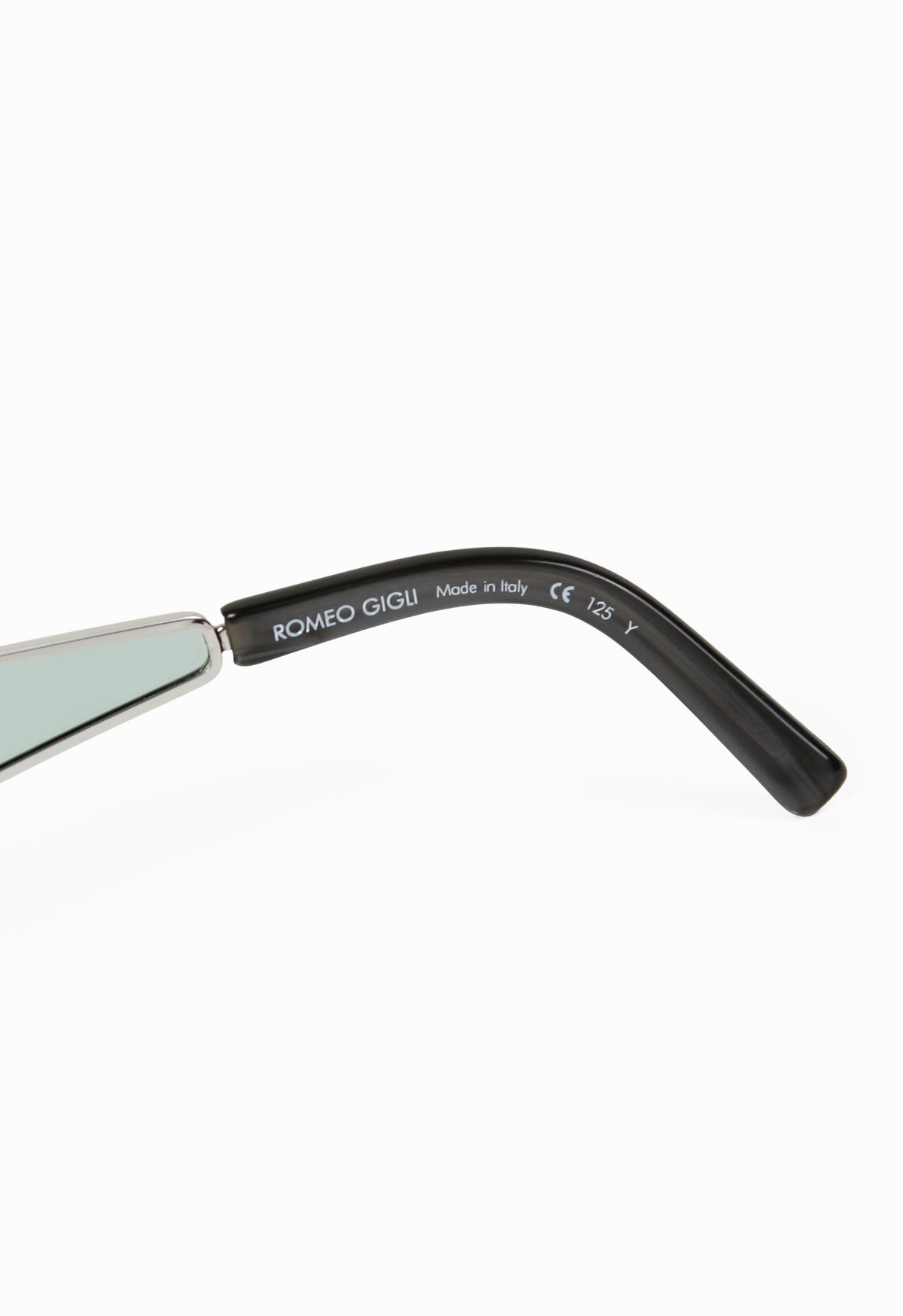 ROMEO GIGLI 1990'S XL EXTENDED LENS GREEN SUNGLASSES