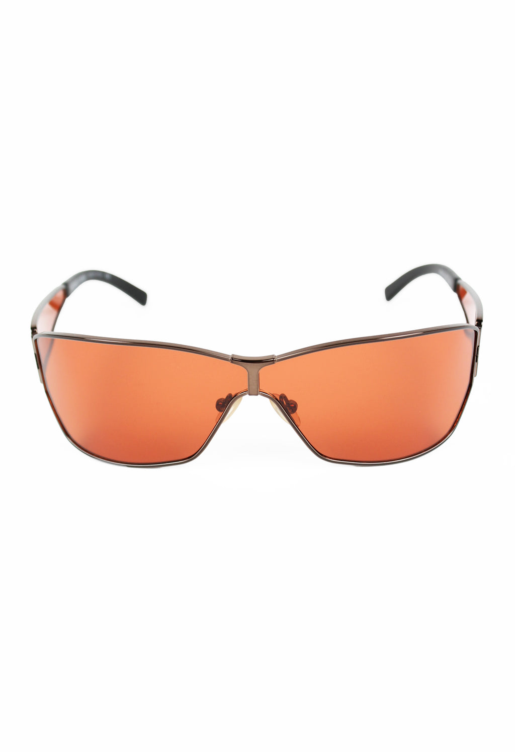 ROMEO GIGLI 1990'S EXTENDED LENS ORANGE SUNGLASSES