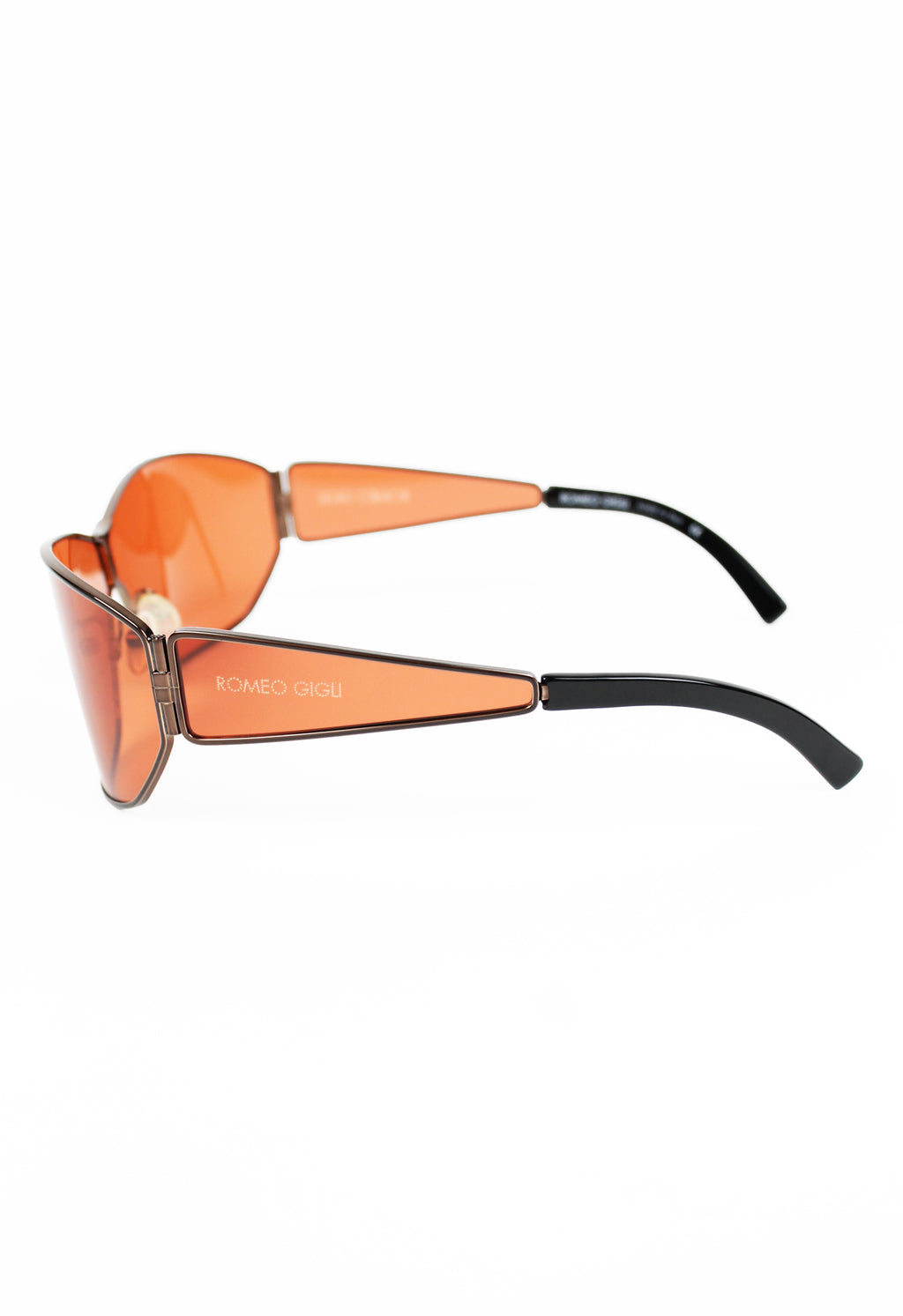 ROMEO GIGLI 1990'S EXTENDED LENS ORANGE SUNGLASSES