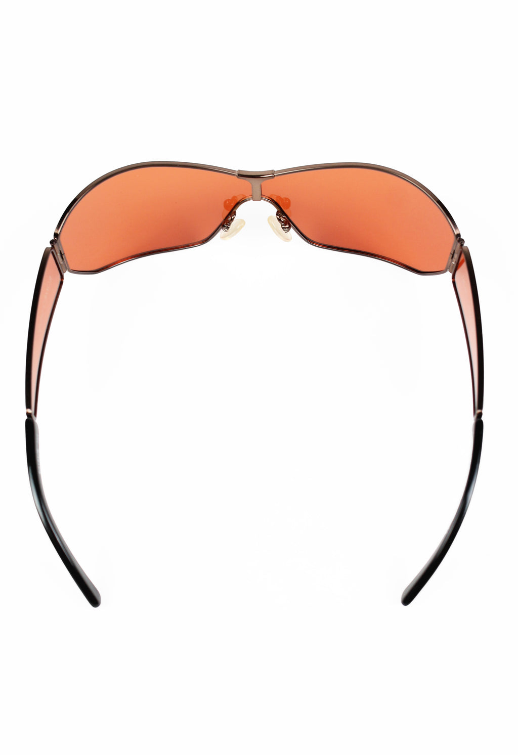 ROMEO GIGLI 1990'S EXTENDED LENS ORANGE SUNGLASSES