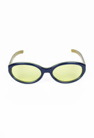 ROMEO GIGLI 1990'S METALLIC BLUE SUNGLASSES