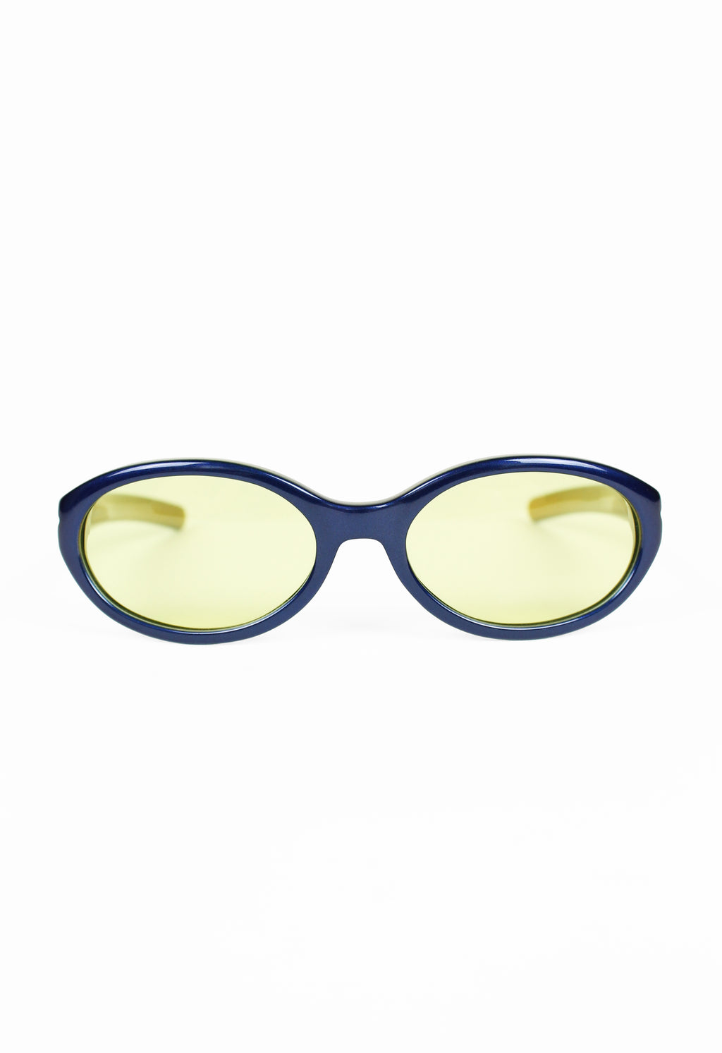 ROMEO GIGLI 1990'S METALLIC BLUE SUNGLASSES
