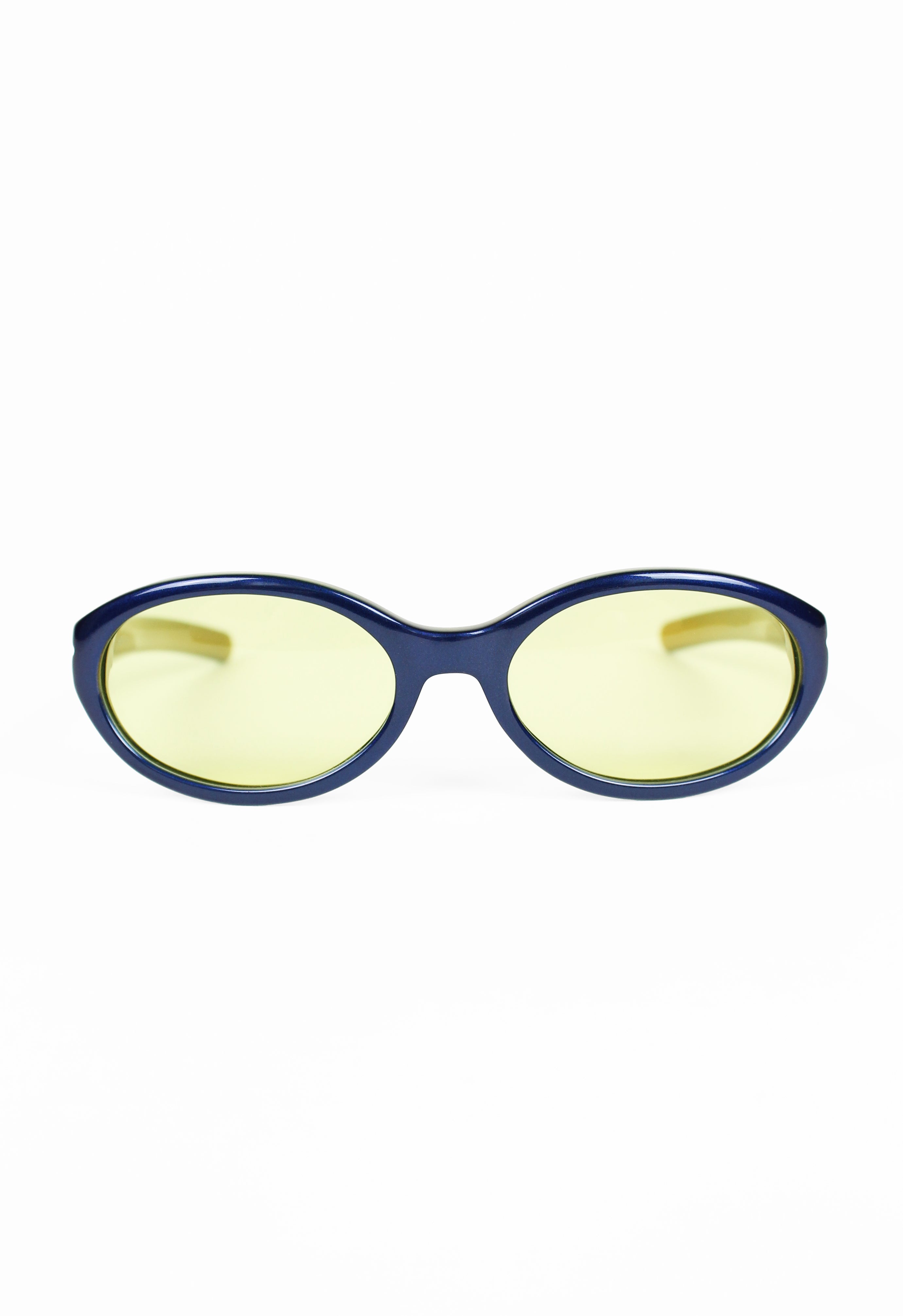 ROMEO GIGLI 1990'S METALLIC BLUE SUNGLASSES