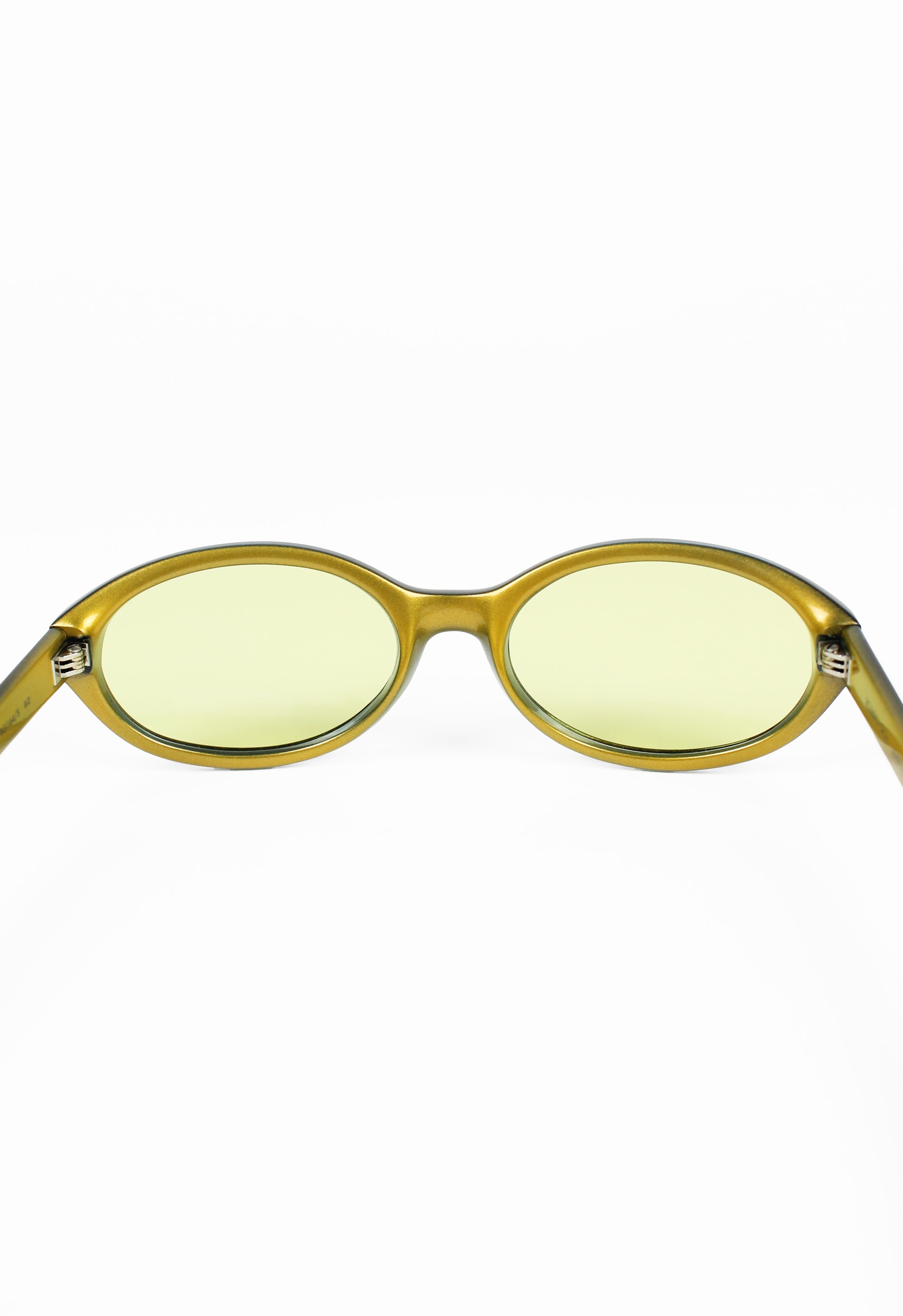 ROMEO GIGLI 1990'S METALLIC BLUE SUNGLASSES
