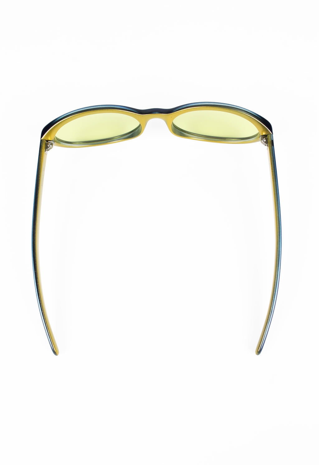ROMEO GIGLI 1990'S METALLIC BLUE SUNGLASSES