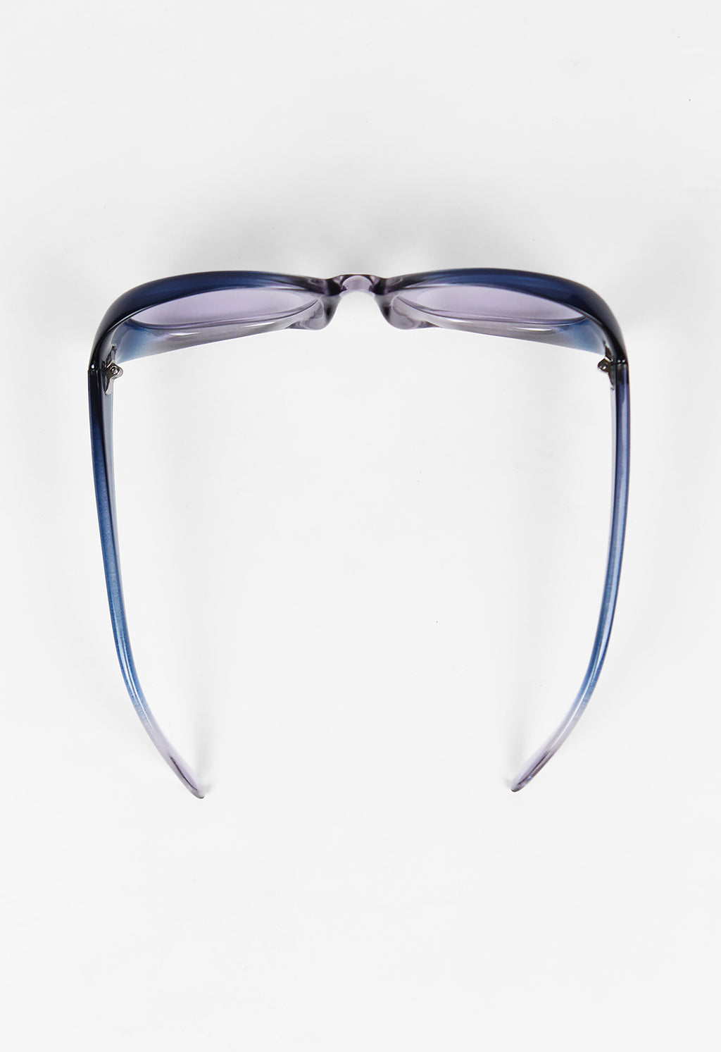 ROMEO GIGLI 1990'S BOLD BLUE AND TRANSPARENT FRAME SUNGLASSES
