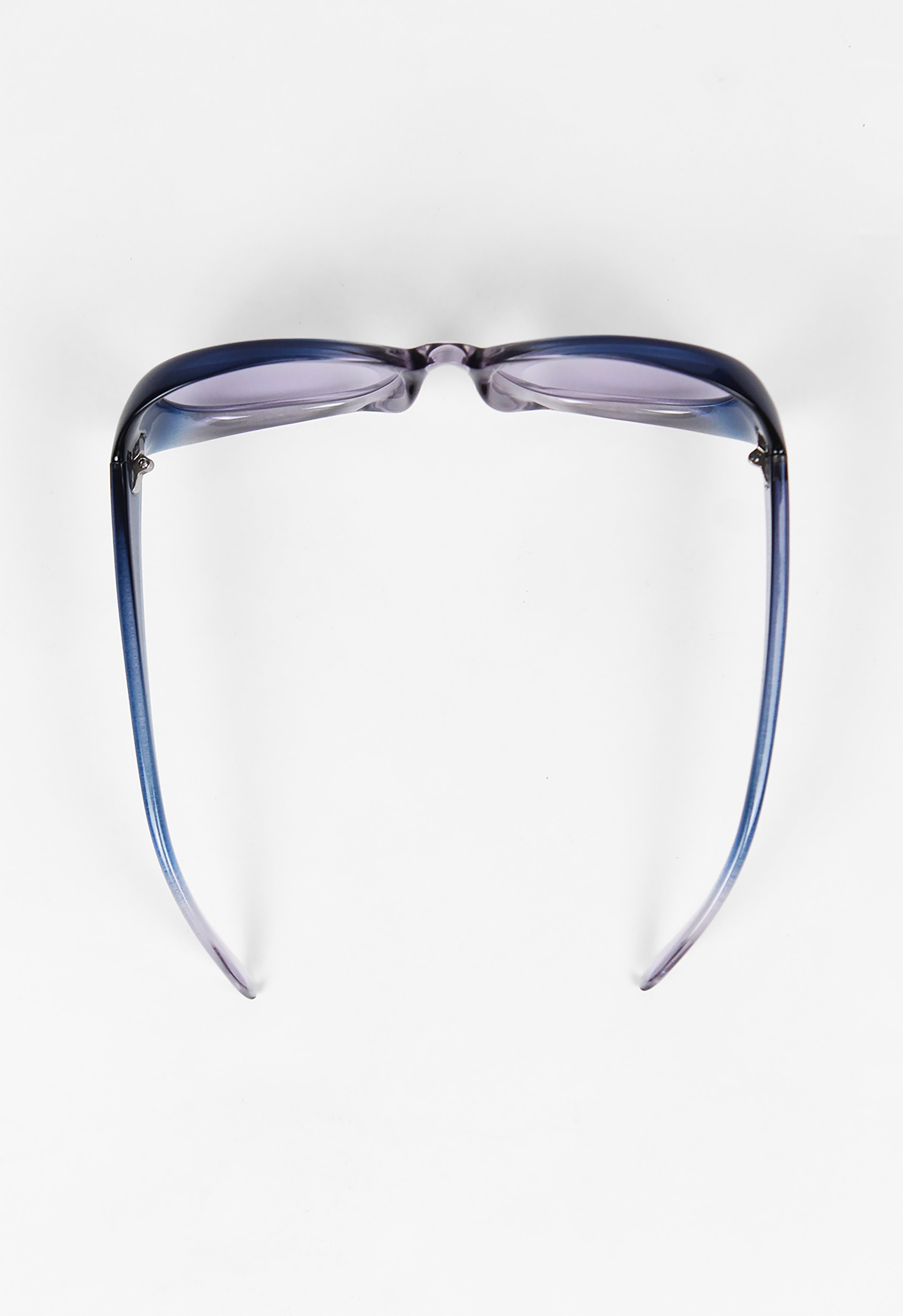 ROMEO GIGLI 1990'S BOLD BLUE AND TRANSPARENT FRAME SUNGLASSES