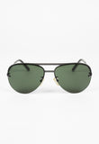 ROMEO GIGLI 2000'S GREEN AVIATOR SUNGLASSES