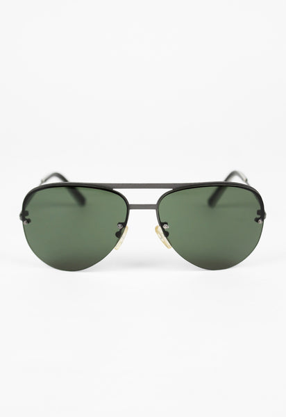 ROMEO GIGLI 2000'S GREEN AVIATOR SUNGLASSES