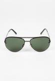 ROMEO GIGLI 2000'S GREEN AVIATOR SUNGLASSES