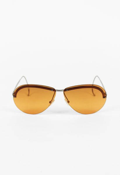 ROMEO GIGLI ORANGE AVIATOR SUNGLASSES