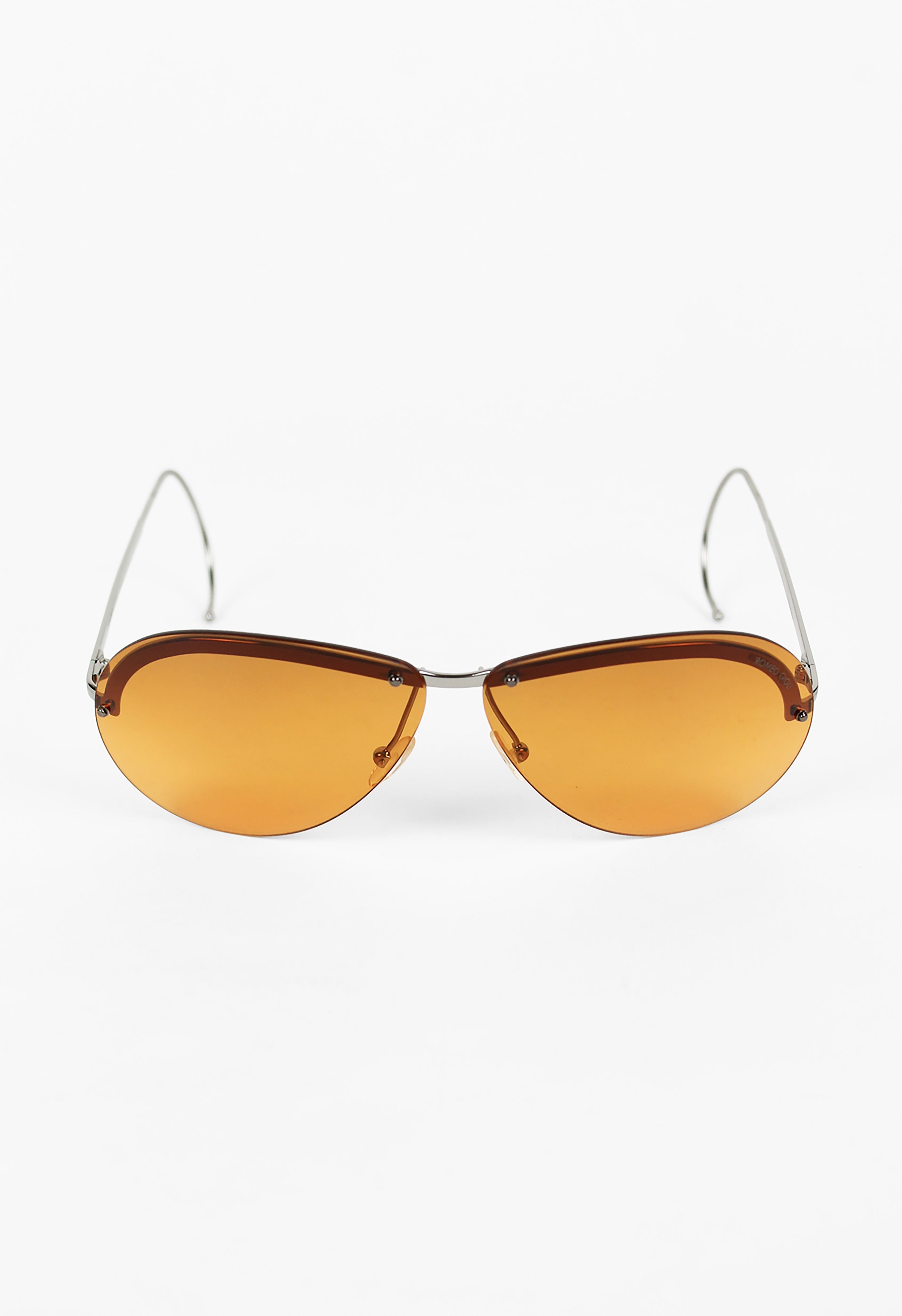 ROMEO GIGLI ORANGE AVIATOR SUNGLASSES