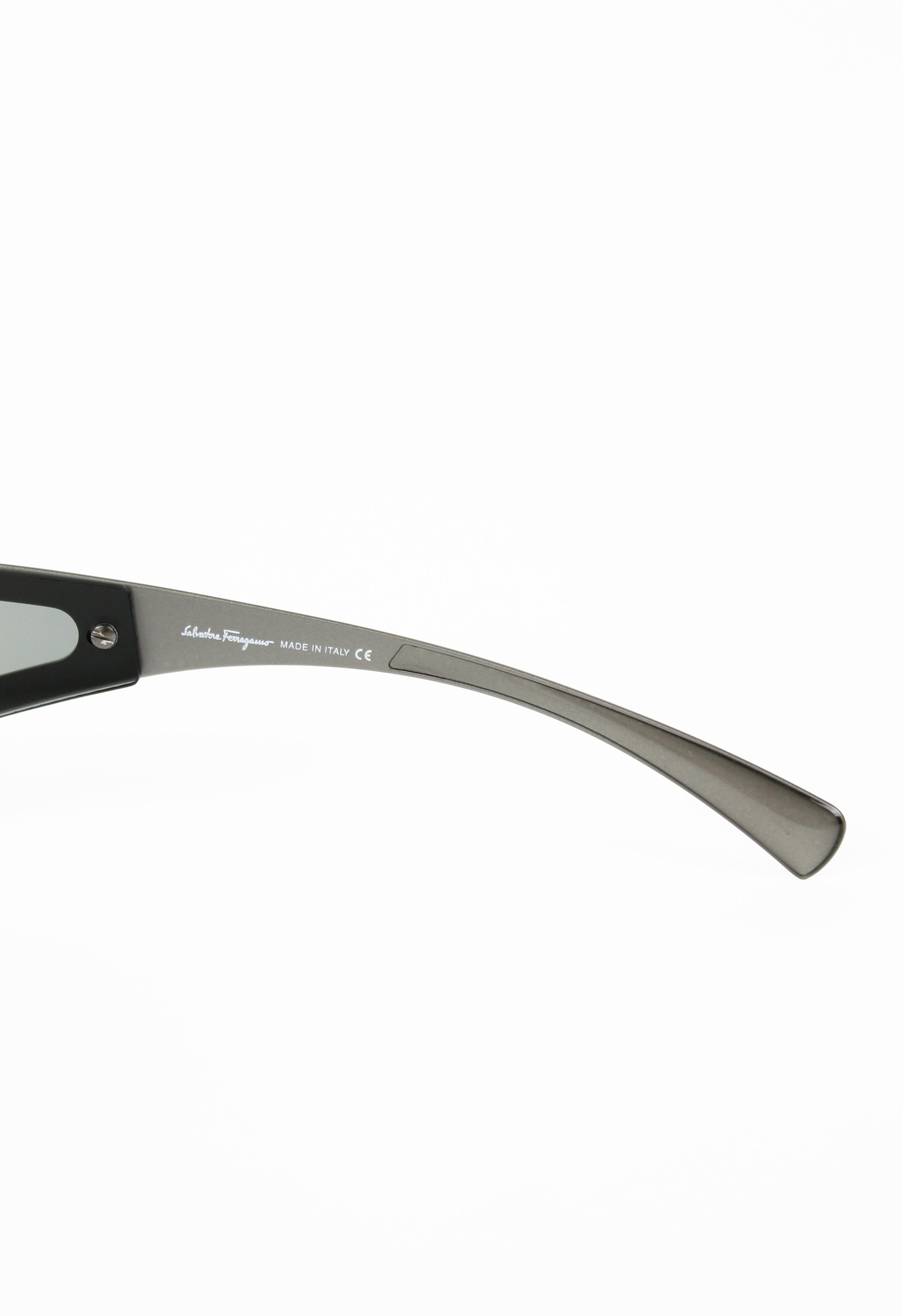 SALVATORE FERRAGAMO 2000'S FUTURISTIC WRAPAROUND SUNGLASSES