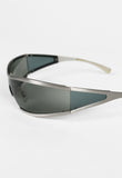 SALVATORE FERRAGAMO FUTURISTIC WRAPAROUND SUNGLASSES