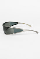 SALVATORE FERRAGAMO FUTURISTIC WRAPAROUND SUNGLASSES