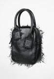 YOHJI YAMAMOTO Y'S DETACHABLE LEATHER CROSSBODY BAG WITH FRAYED EDGES