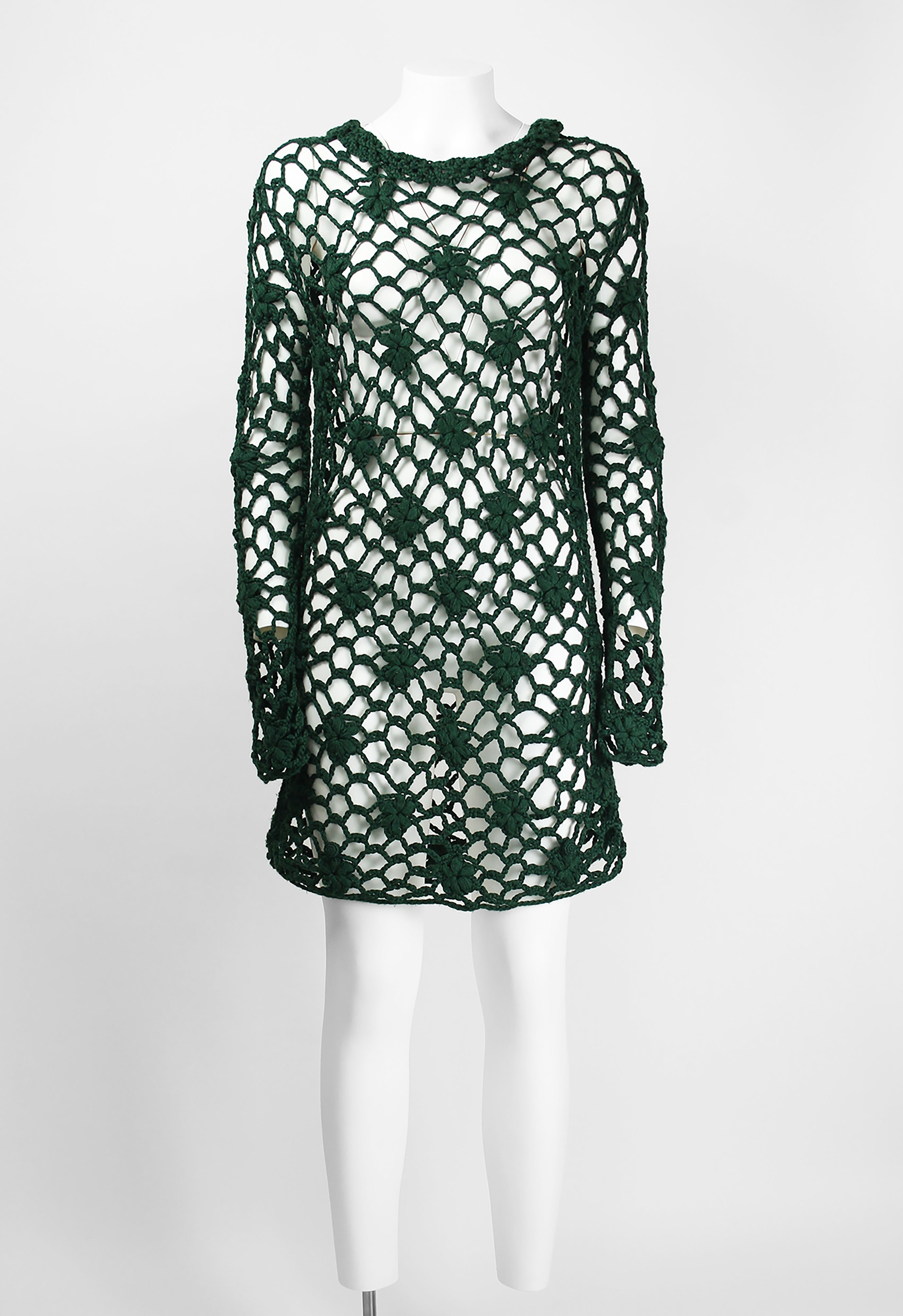 YOHJI YAMAMOTO FW 1991 CROCHET KNIT DRESS