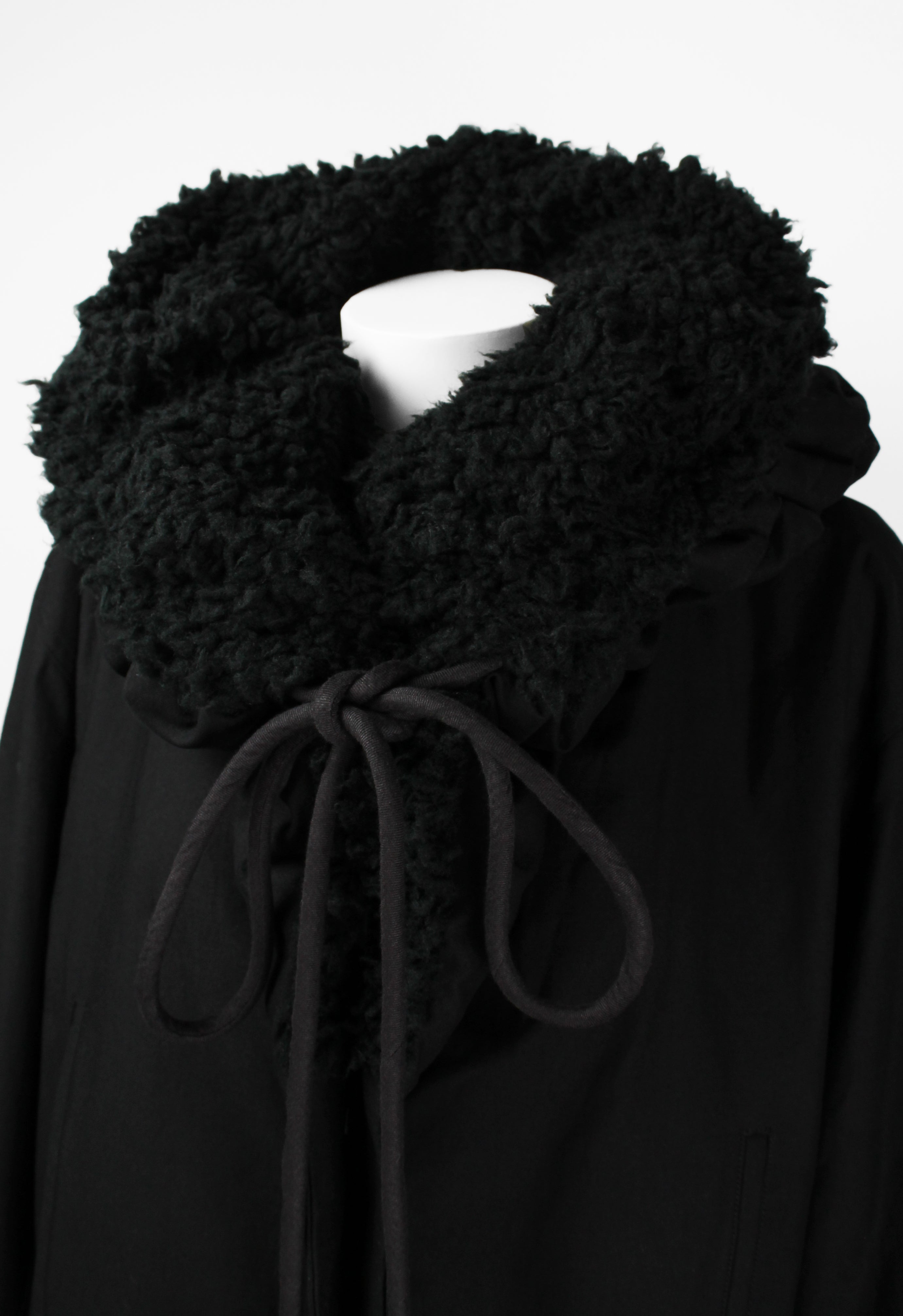 YOHJI YAMAMOTO FW 2014 OVERSIZED CONVERTIBLE COLLAR JACKET