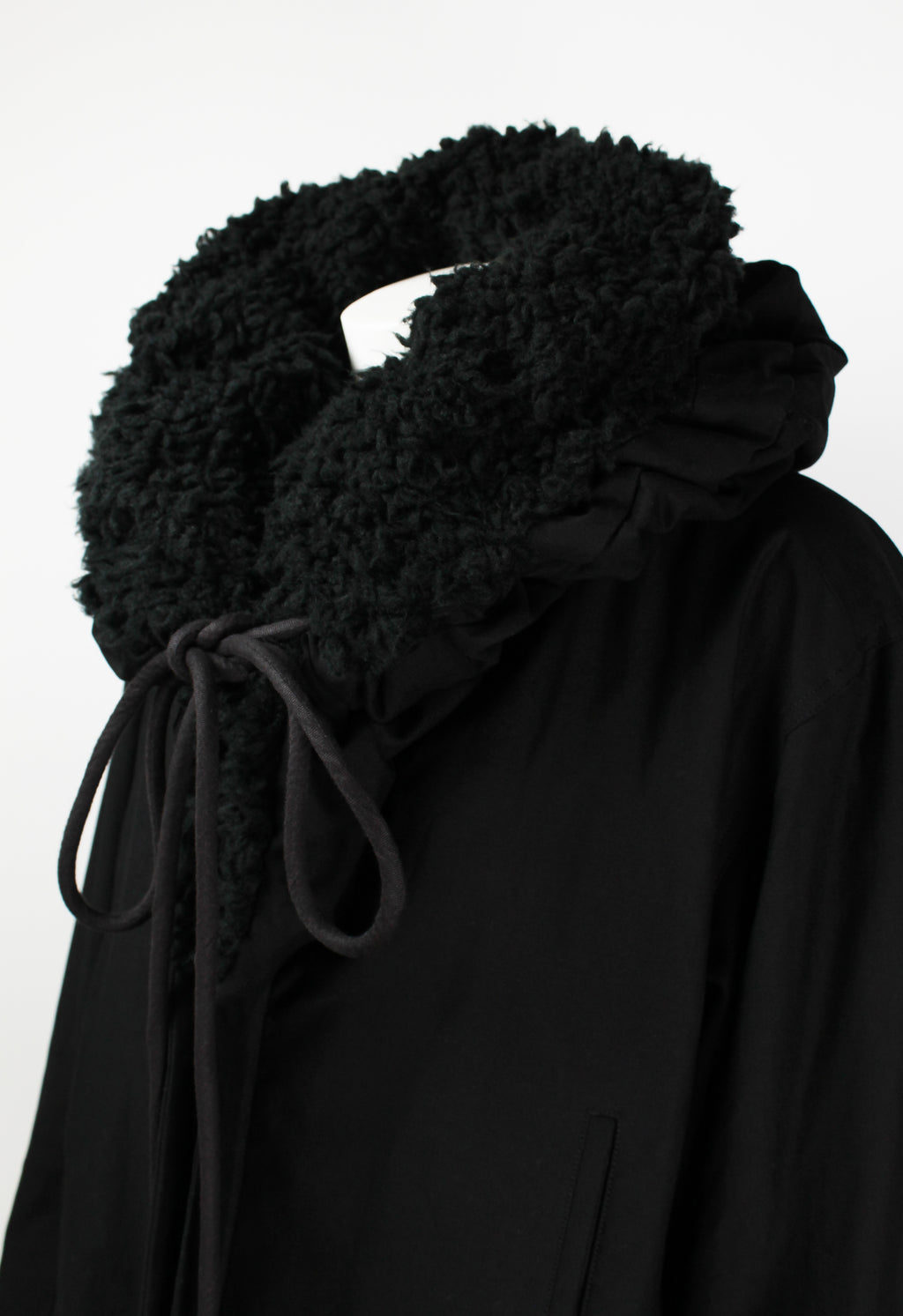 YOHJI YAMAMOTO FW 2014 OVERSIZED CONVERTIBLE COLLAR JACKET
