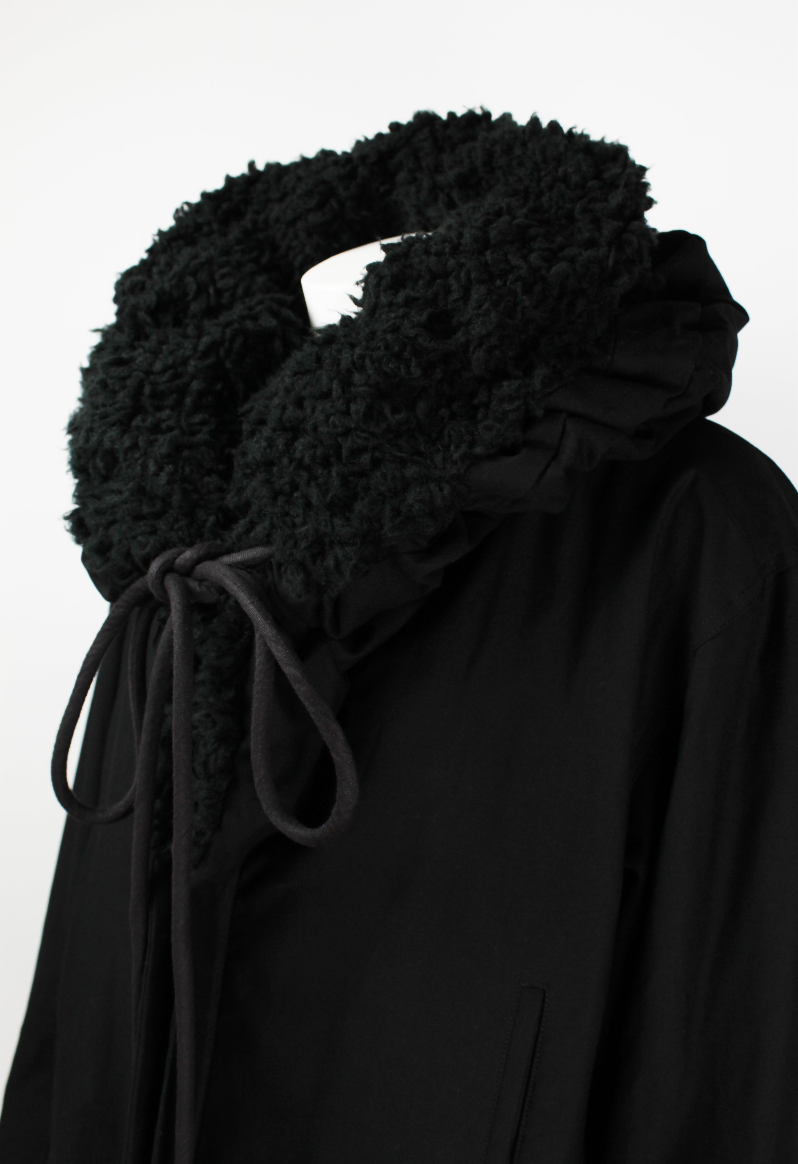 YOHJI YAMAMOTO FW 2014 OVERSIZED CONVERTIBLE COLLAR JACKET