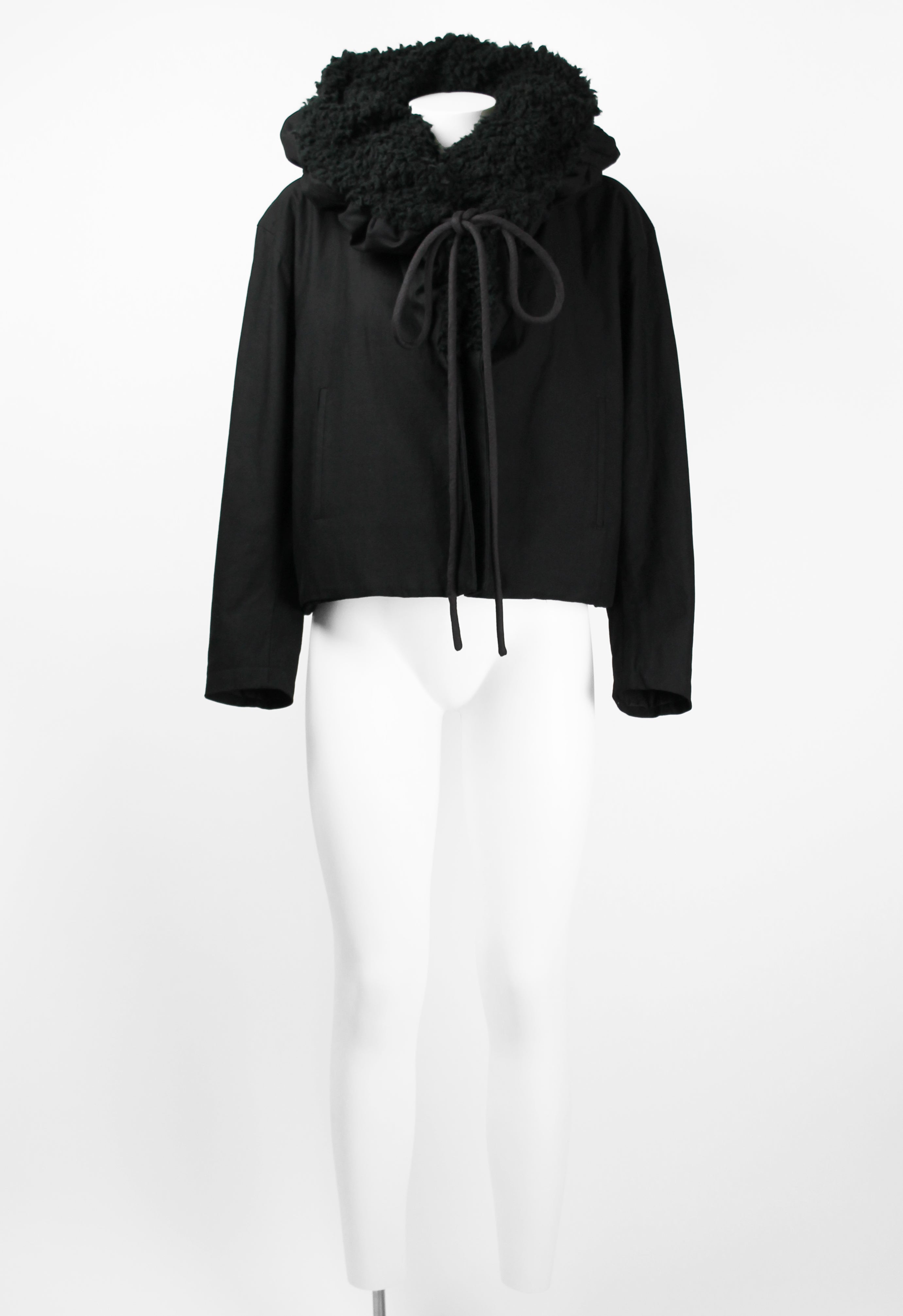 YOHJI YAMAMOTO FW 2014 OVERSIZED CONVERTIBLE COLLAR JACKET