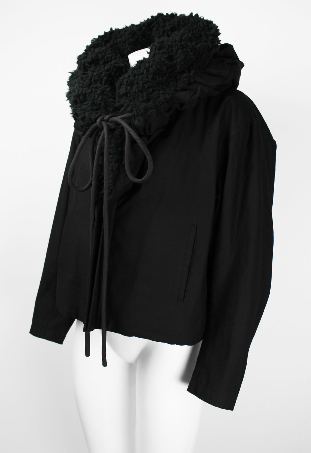 YOHJI YAMAMOTO FW 2014 OVERSIZED CONVERTIBLE COLLAR JACKET