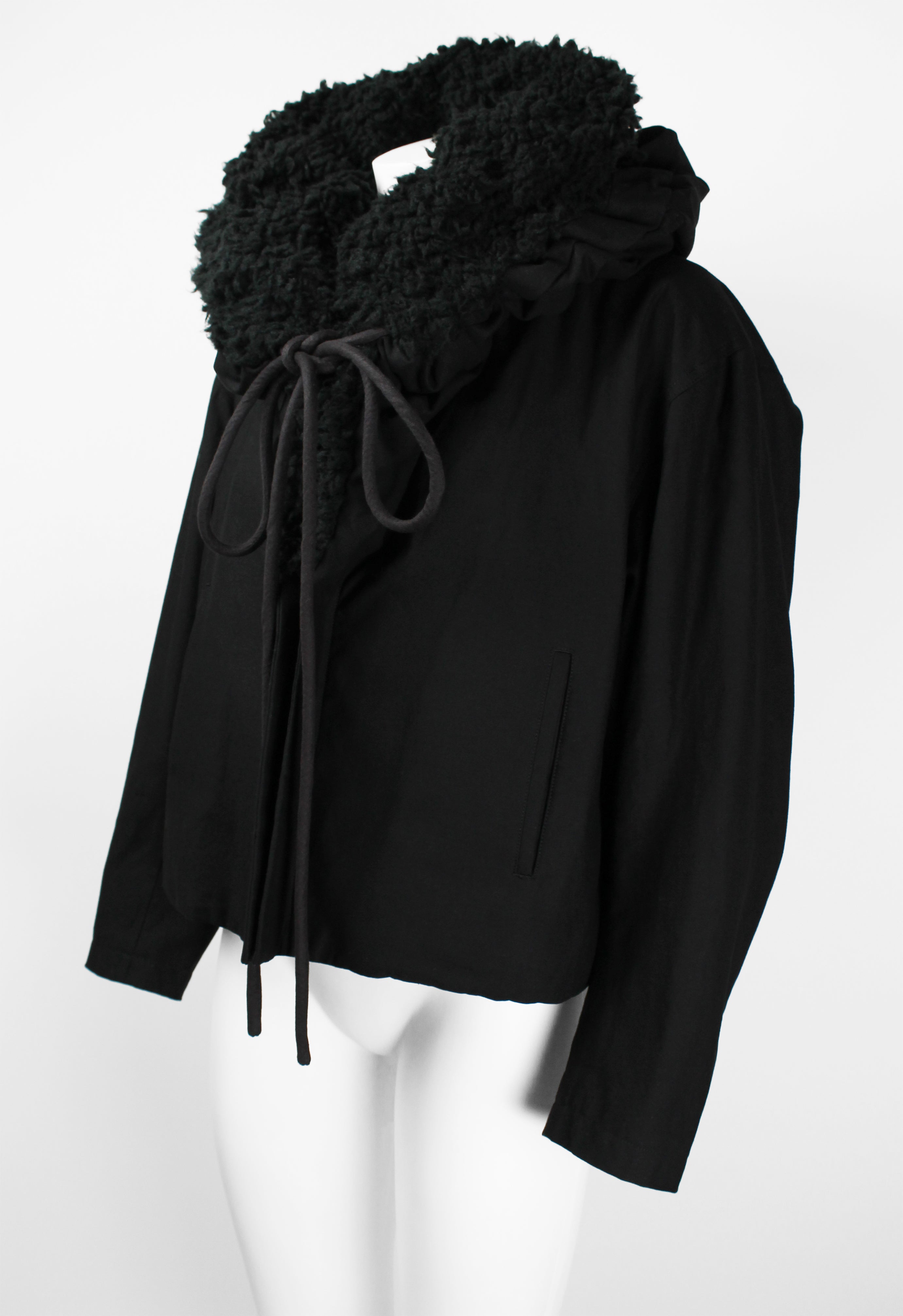 YOHJI YAMAMOTO FW 2014 OVERSIZED CONVERTIBLE COLLAR JACKET