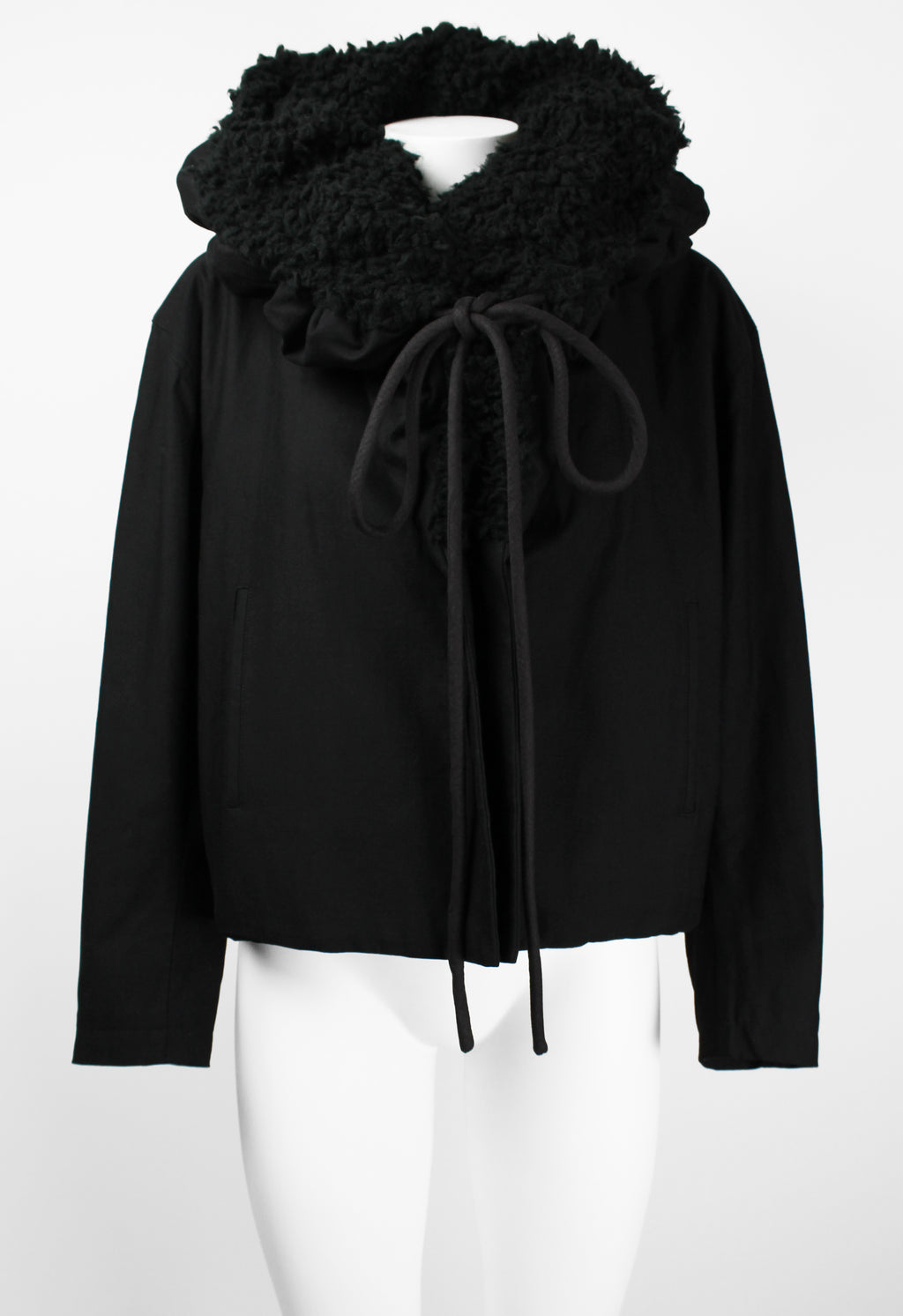 YOHJI YAMAMOTO FW 2014 OVERSIZED CONVERTIBLE COLLAR JACKET