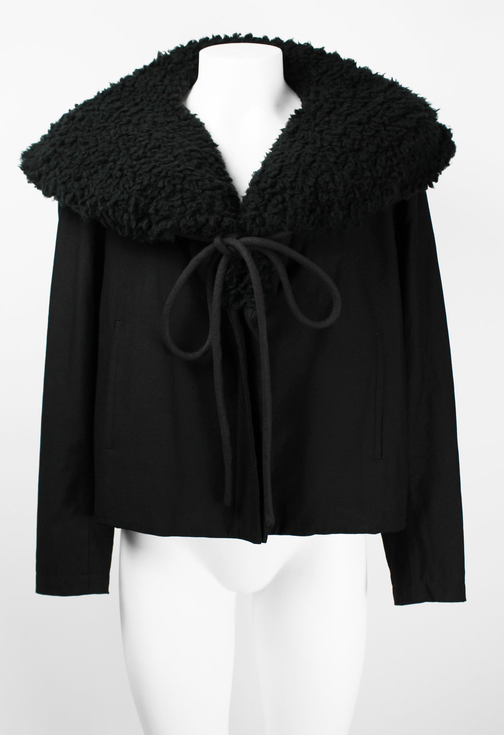 YOHJI YAMAMOTO FW 2014 OVERSIZED CONVERTIBLE COLLAR JACKET