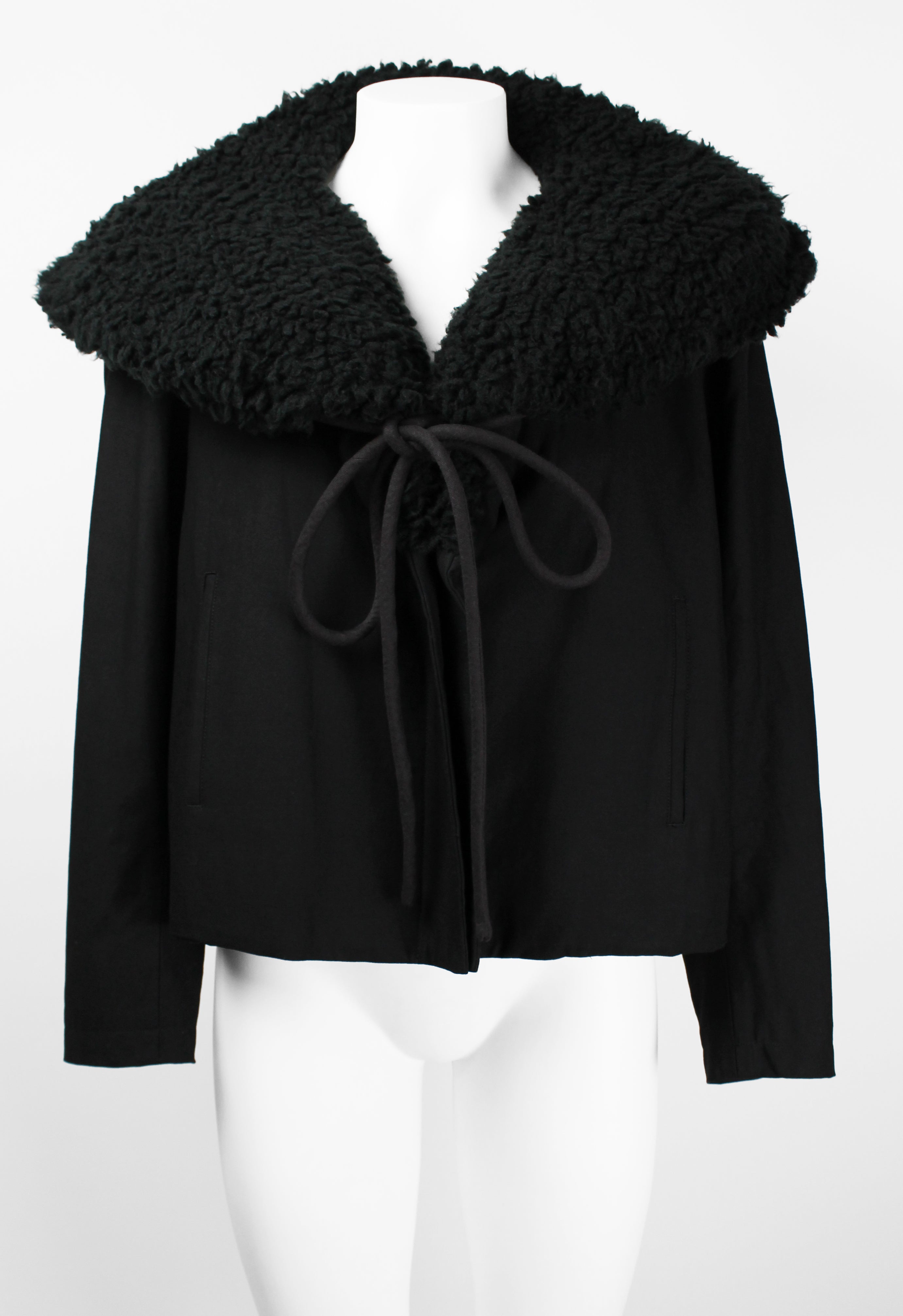 YOHJI YAMAMOTO FW 2014 OVERSIZED CONVERTIBLE COLLAR JACKET