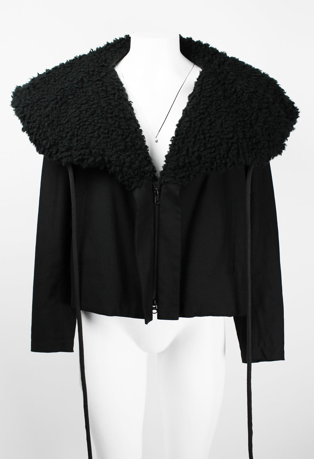 YOHJI YAMAMOTO FW 2014 OVERSIZED CONVERTIBLE COLLAR JACKET