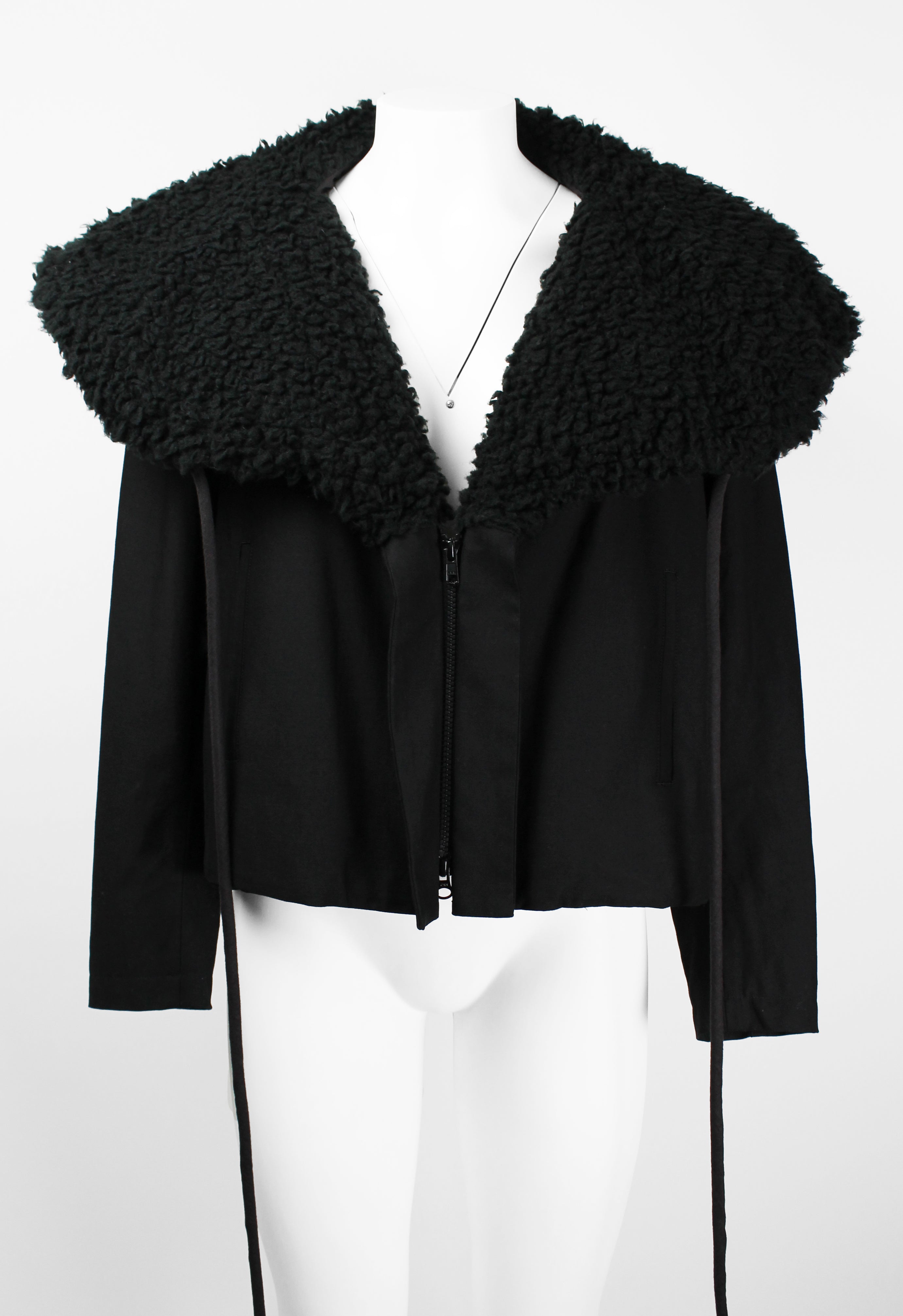 YOHJI YAMAMOTO FW 2014 OVERSIZED CONVERTIBLE COLLAR JACKET