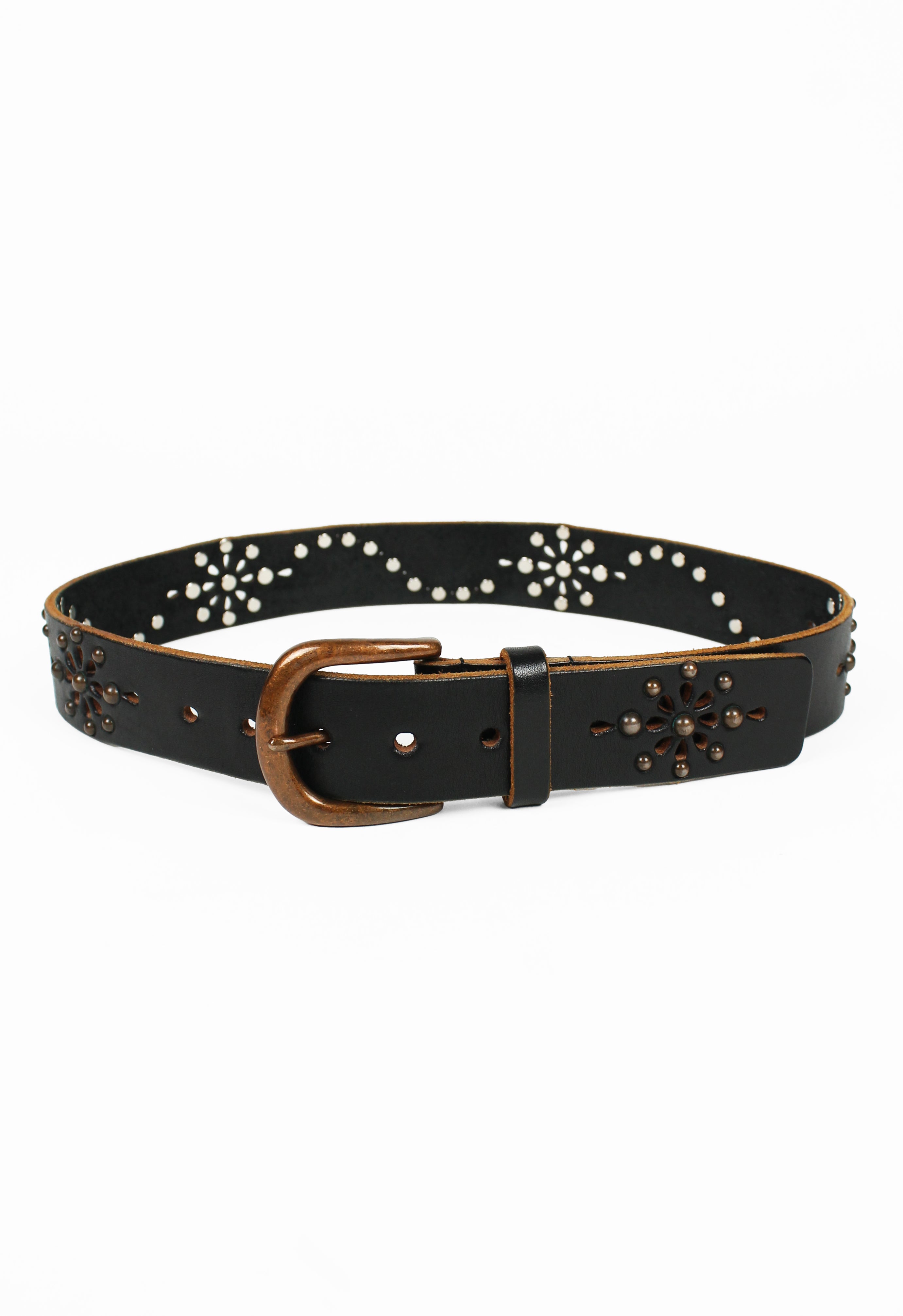 YOHJI YAMAMOTO STUDDED FLOWER BELT