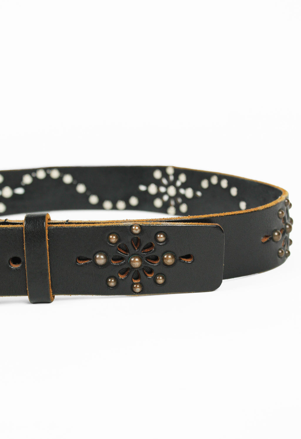 YOHJI YAMAMOTO STUDDED FLOWER BELT