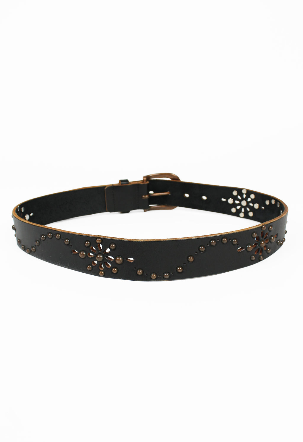 YOHJI YAMAMOTO STUDDED FLOWER BELT