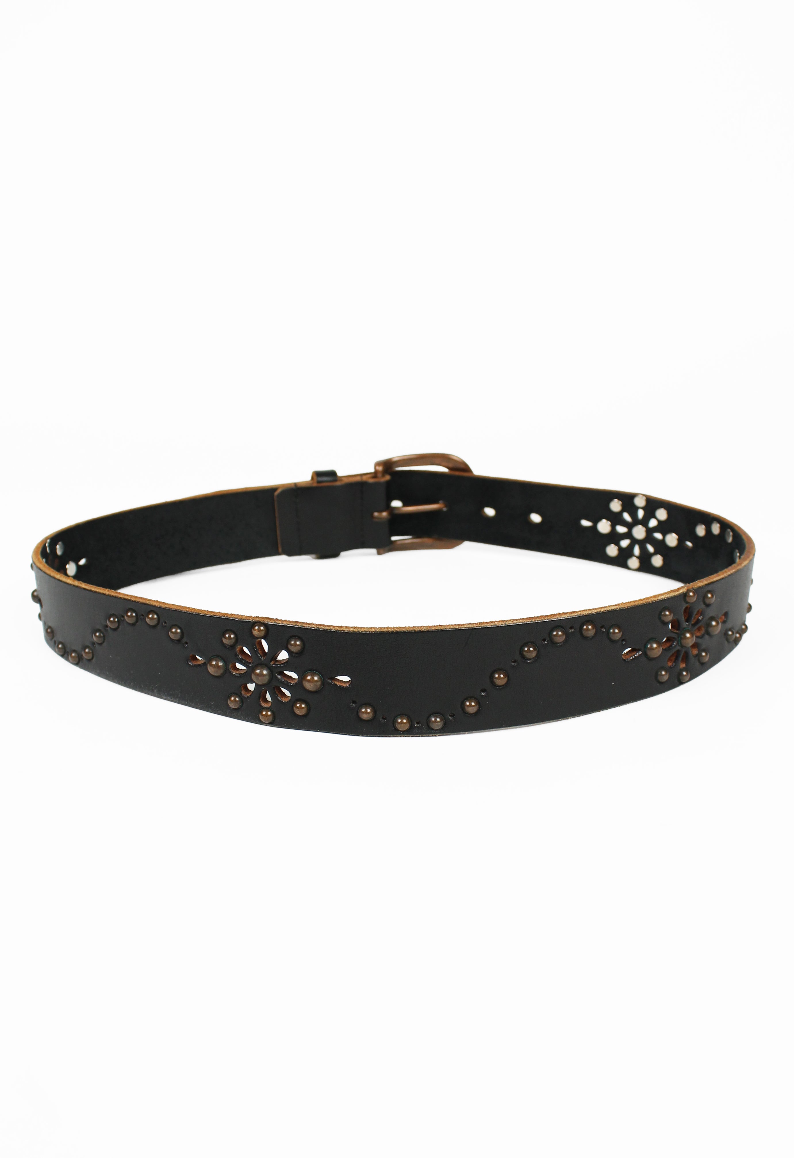 YOHJI YAMAMOTO STUDDED FLOWER BELT