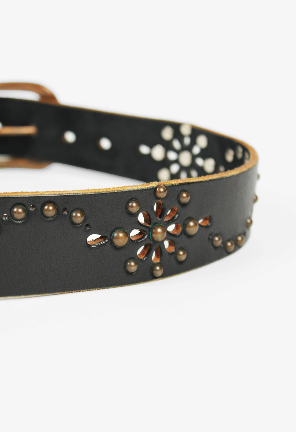 YOHJI YAMAMOTO STUDDED FLOWER BELT