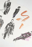 YOHJI YAMAMOTO FW 1992 LOOKBOOK ILLUSTRATIONS