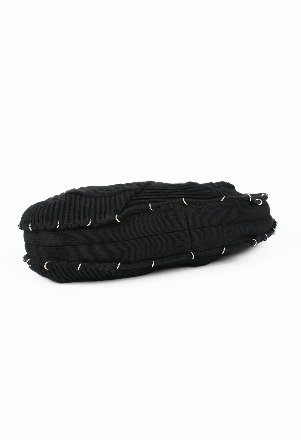 YOHJI YAMAMOTO KNITTED PIERCING & CHAIN BAG
