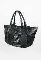 YOHJI YAMAMOTO LEATHER PATCHWORK BAG