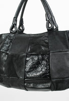 YOHJI YAMAMOTO LEATHER PATCHWORK BAG