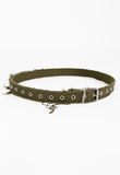 YOHJI YAMAMOTO POUR HOMME DISTRESSED EYELET BELT