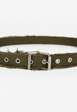 YOHJI YAMAMOTO POUR HOMME DISTRESSED EYELET BELT